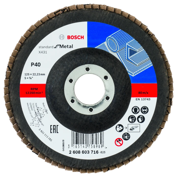 1 P LAMELLE STD METAL 125MM G4