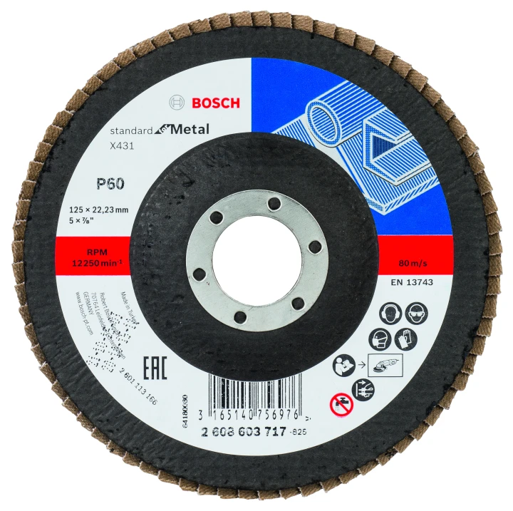 1 P LAMELLE STD METAL 125MM G6