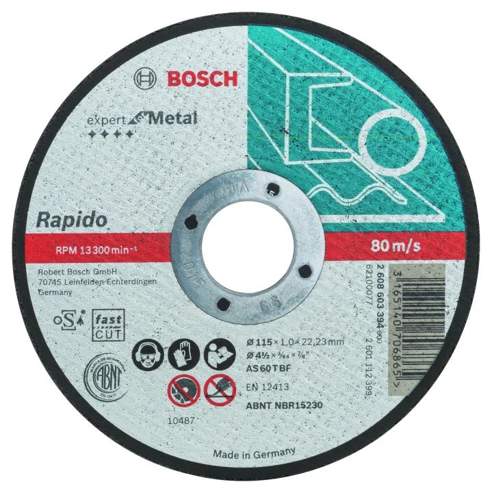DISQUE 115 x 1,0 ACIER PLAT
