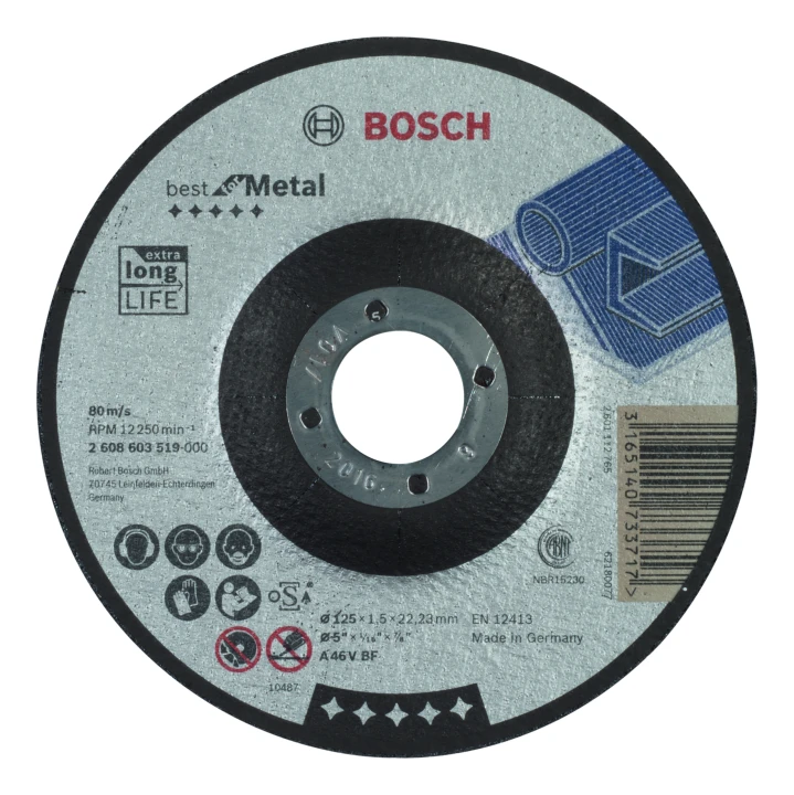 Disque 125 x 1,5 A 46 V ACIER