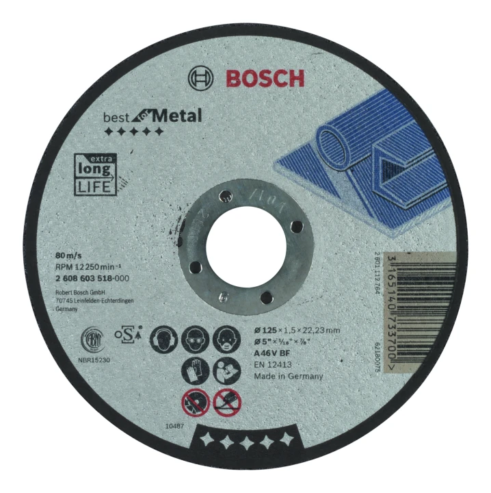 Disque 125 x 1,5 A 46 V ACIER