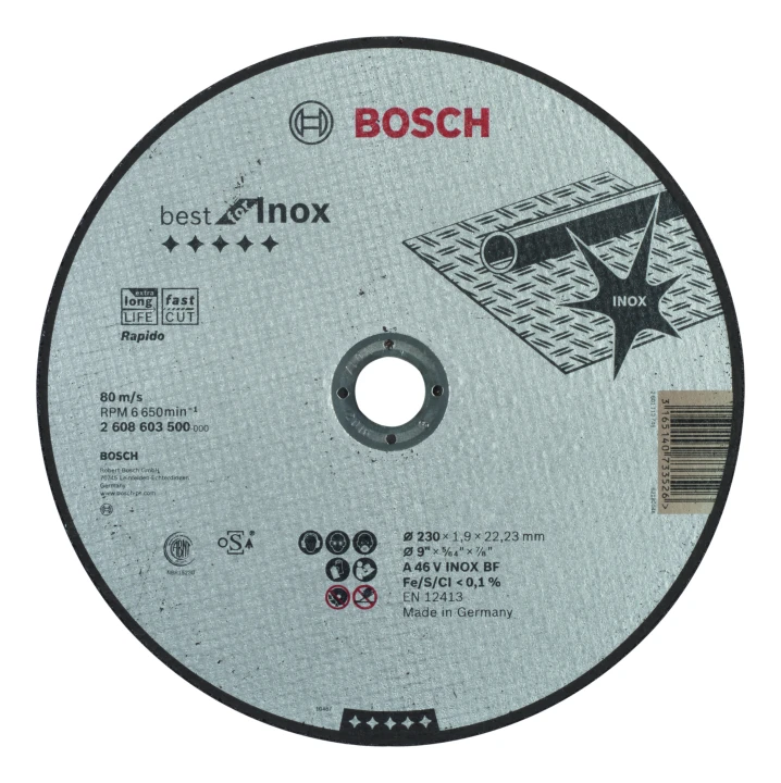 Disque 230x 1,9 A 46 V INOX BF