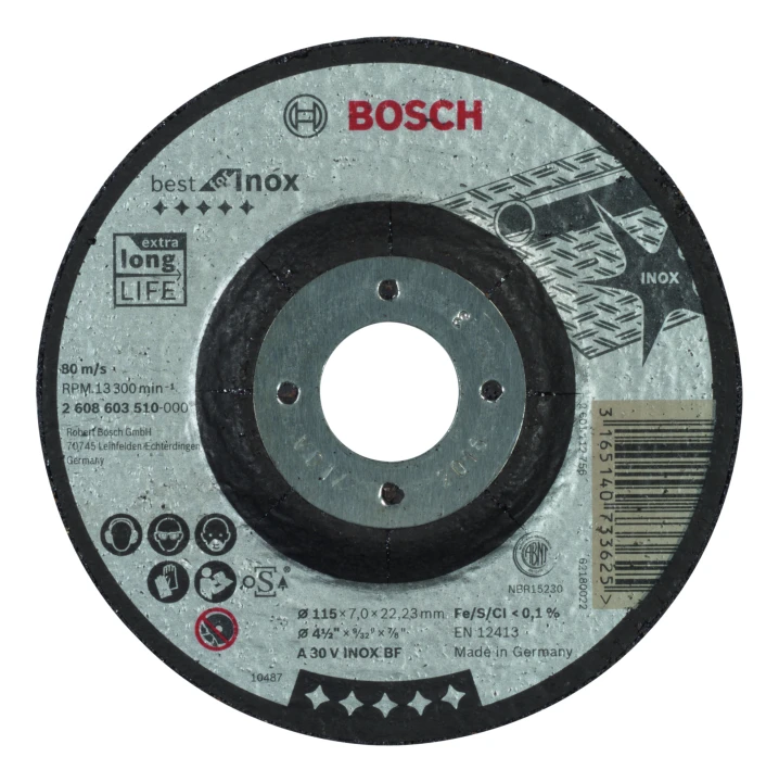 Disque A 30 V INOX115 x 6,0 x