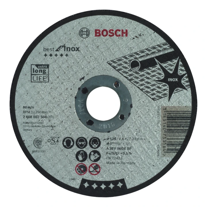 Disque A 30 V INOX125 x 2,5 x