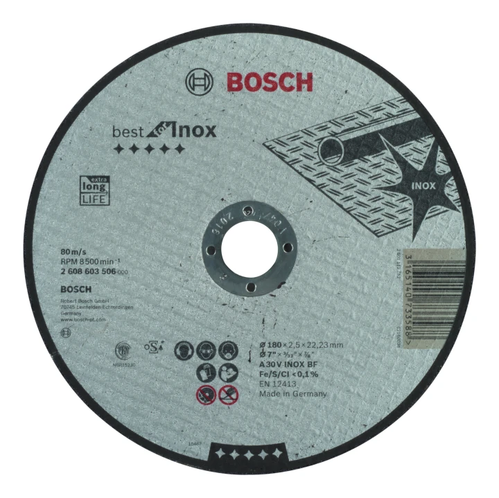 Disque A 30 V INOX180 x 2,5 x