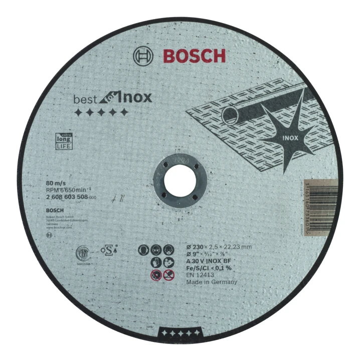 Disque A 30 V INOX230 x 2,5 x