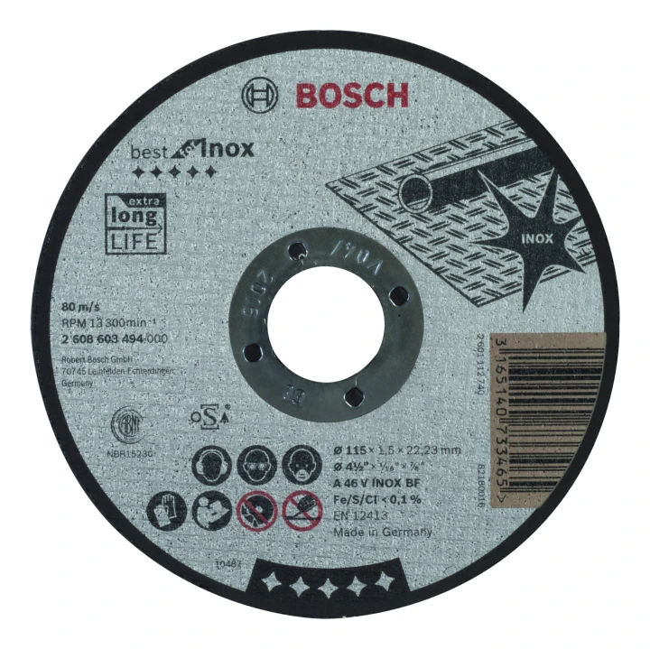 Disque A 46 V INOX115 x 1,5 x
