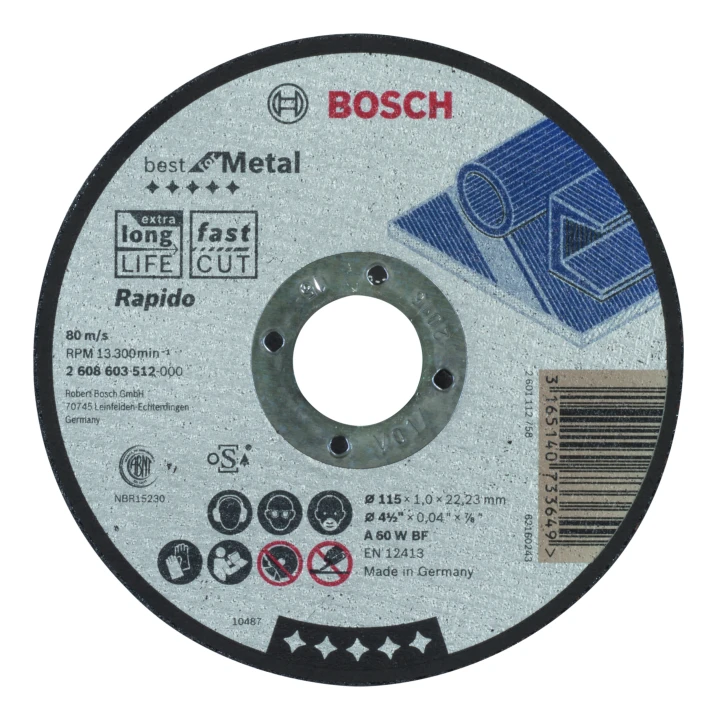 Disque A 60 W115 x 1,0 x 22,23