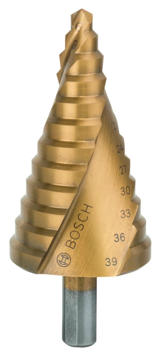 Mèche 12 ét. HSS-TiN 6-39MM