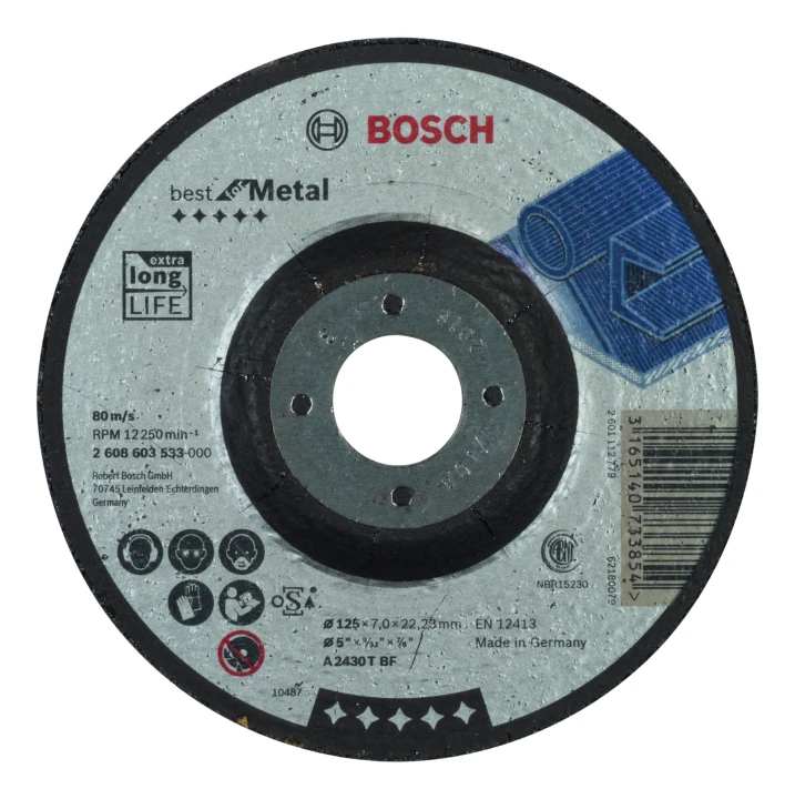 Meule 125x 7.0 A2430 T ACIER B