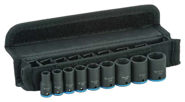SET 9 DOUILLES 1/4" 25MM