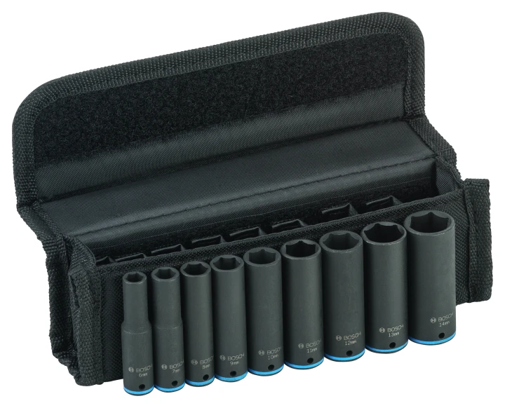 SET 9 DOUILLES 1/4" 50MM
