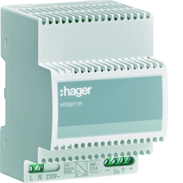 Alimentation à découpage 230VAC/24VDC 2500mA à 70°C