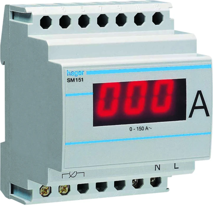 Ampéremètre digital 0-150A branchement sur transformateur de courant