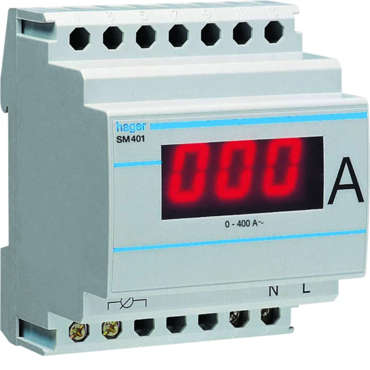 Ampéremètre digital 0-400A branchement sur transformateur de courant