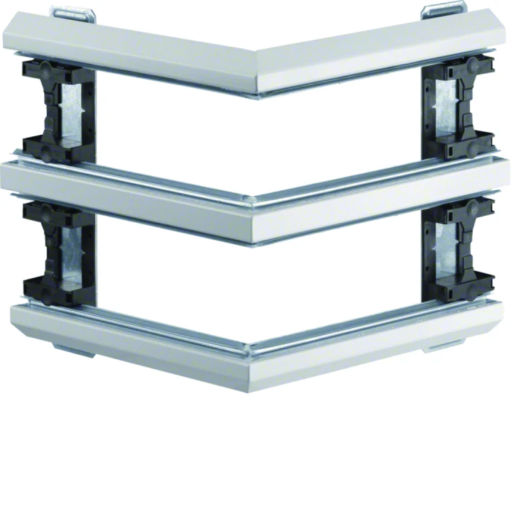 Angle extérieur pour BKIS épais 12,5mm double hauteur acier RAL9016 Pure