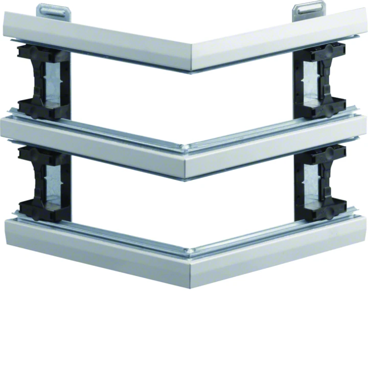 Angle extérieur pour BKIS épais 25mm double hauteur acier RAL 9016 Pure