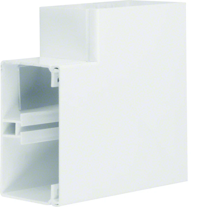 Angle plat lifea pour FB80130 h 130mm x p 82mm 4 agrafes RAL 9016 Pure