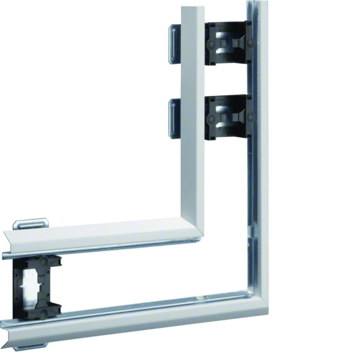 Angle Plat pour BKIS épais 12,5mm simple hauteur acier RAL 9016 Pure