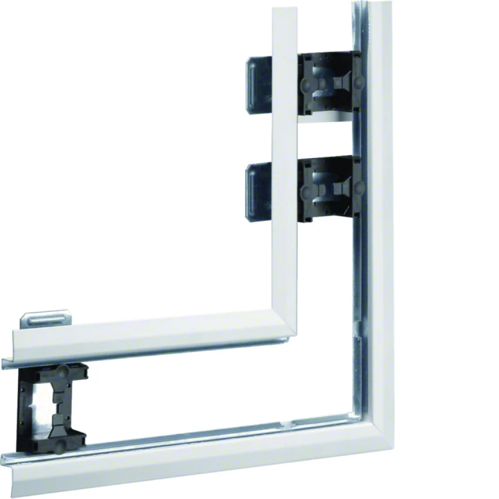 Angle plat pour BKIS épais 25mm simple hauteur acier RAL 9016 Pure