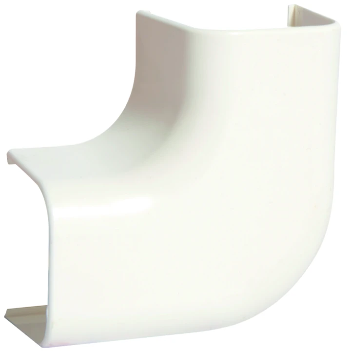 Angle plat pour goulotte de climatisation CLM 30 x 35 mm Blanc paloma