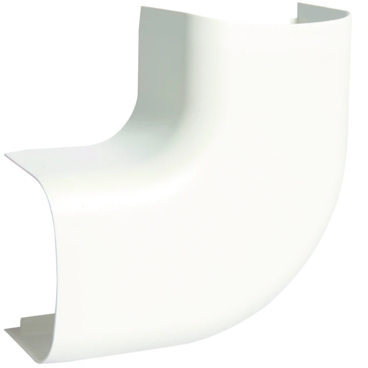 Angle plat pour goulotte de climatisation CLM 50 x 65 mm Blanc paloma