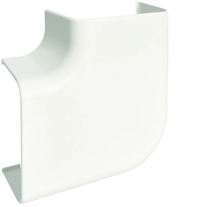 Angle plat pour goulotte de climatisation CLM 75 x 125 mm Blanc paloma