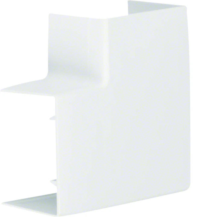Angle plat pour goulotte de distribution LFF 40x60mm Blanc
