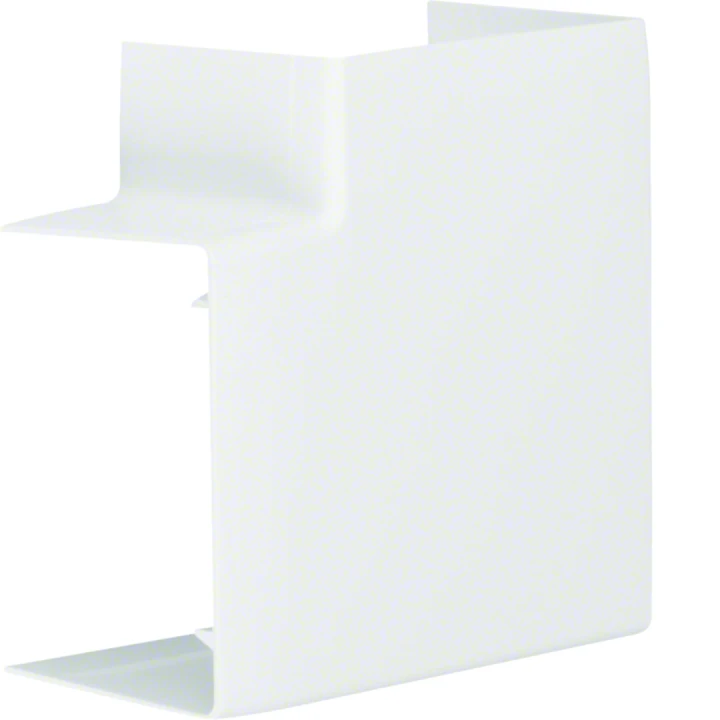 Angle plat pour goulotte de distribution LFF 60x90mm Blanc