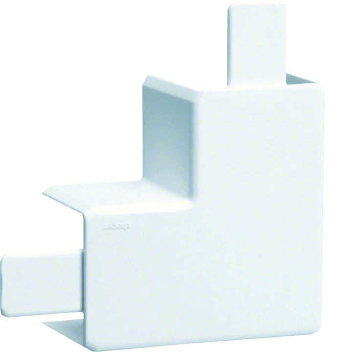 Angle plat pour goulotte de distribution lifea LFF 20x35mm Blanc