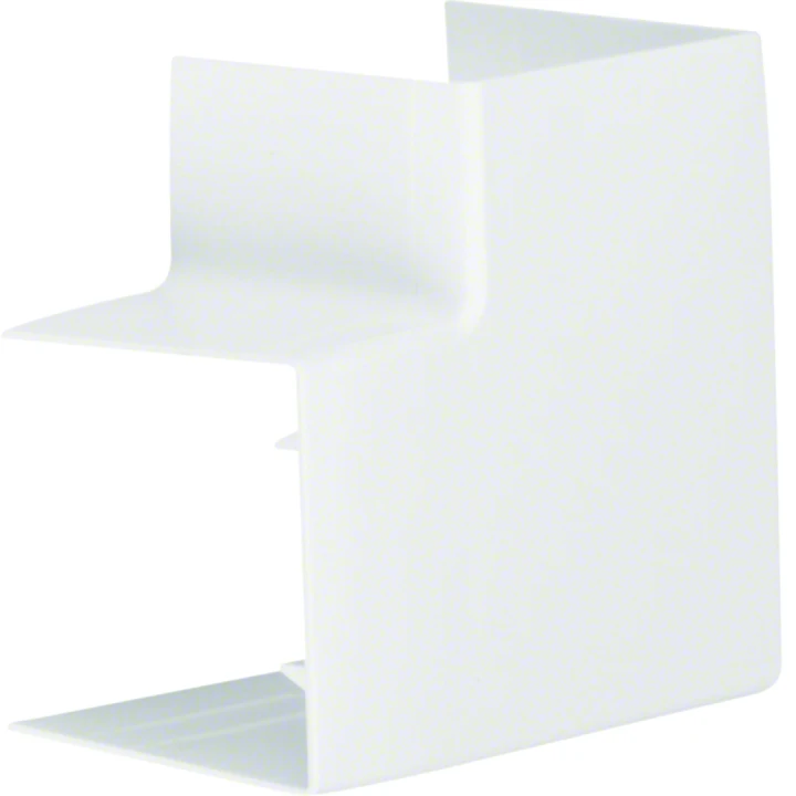 Angle plat pour goulotte de distribution lifea LFF 60x60mm Blanc