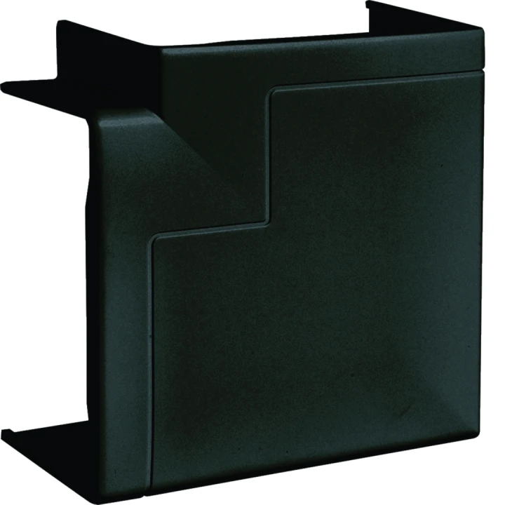 Angle plat pour goulotte d'installation GBD 50x85mm, Noir