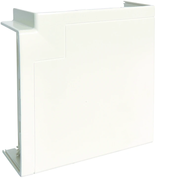 Angle plat pour goulotte d'installation GBD et GBA 50x130mm Blanc