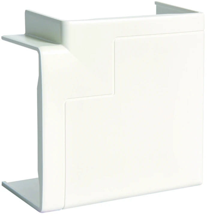 Angle plat pour goulotte d'installation GBD et GBA 50x85mm, Blanc