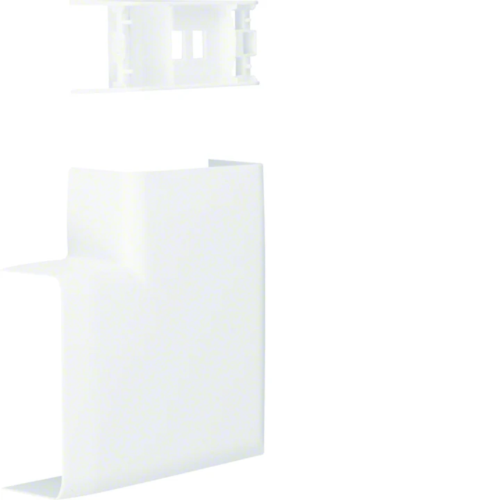 Angle plat pour moulure Ateha 20x50mm Blanc