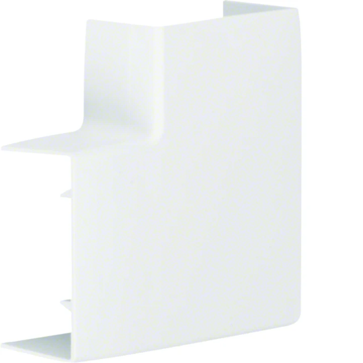 Anglet plat pour goulotte de distribution lifea LFF 30x60mm Blanc