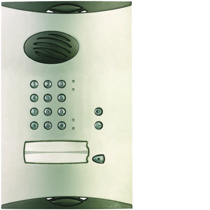 Blindage platine de rue + clavier, 1 logement, pour interphone radio habitat