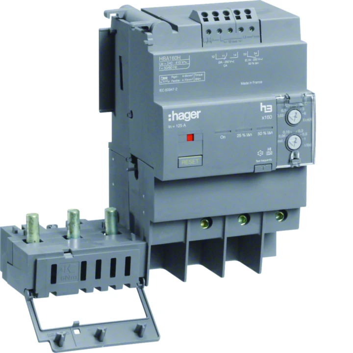 Bloc différentiel x160 3P In160A  Idn et temporisation réglables