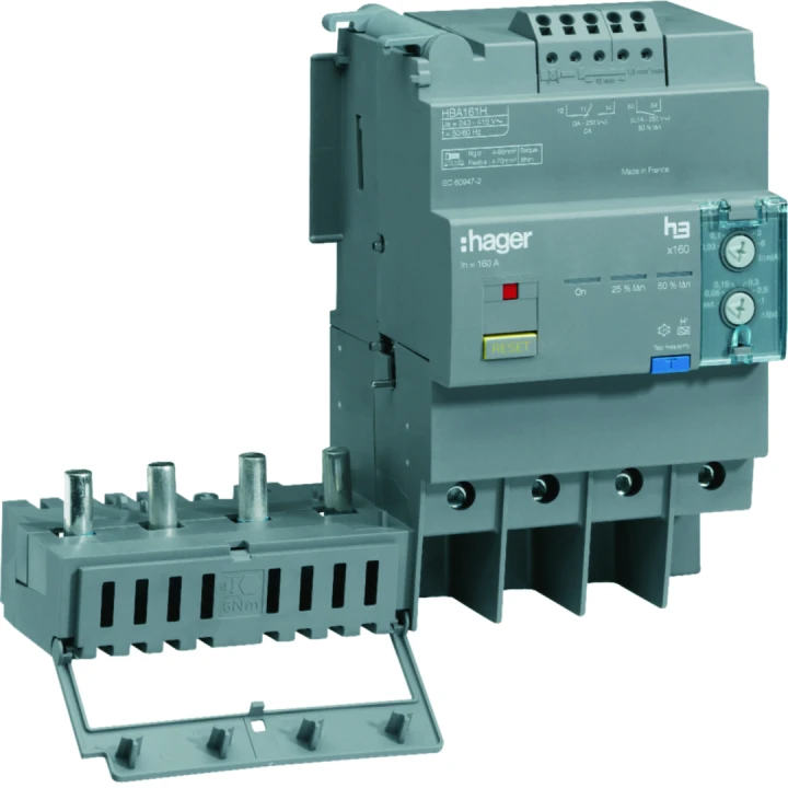 Bloc différentiel x160 4P In160A  Idn et temporisation réglables