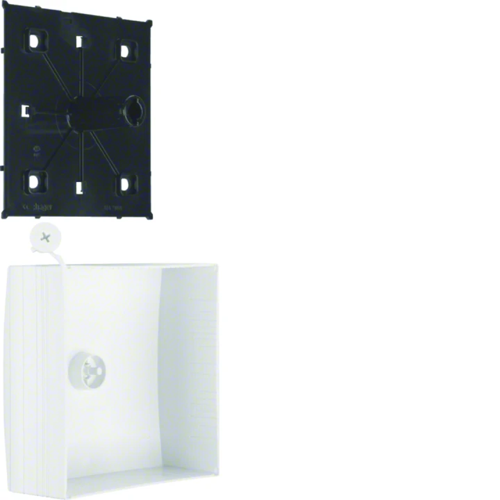 Boîte de dérivation pour moulure Ateha 115x115mm Blanc