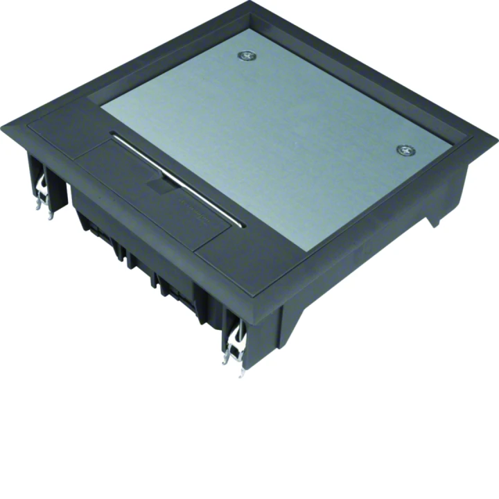 Boîte de sol carrée 12 modules revêtement 12mm max Noir