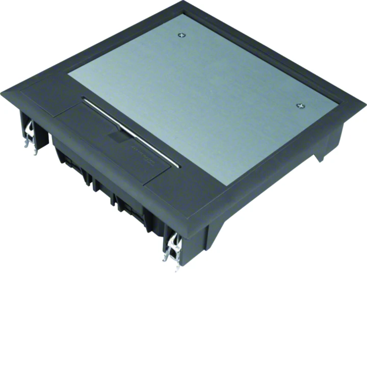 Boîte de sol carrée 12 modules revêtement 5mm max Noir