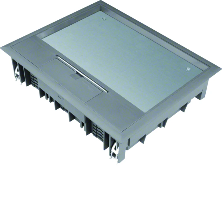 Boîte de sol rectangulaire 18 modules revêtement 12mm max Gris
