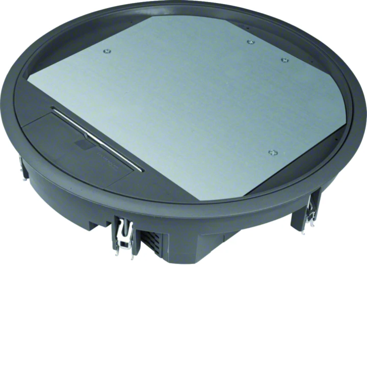 Boîte de sol ronde 24 modules revêtement 12mm max Noir