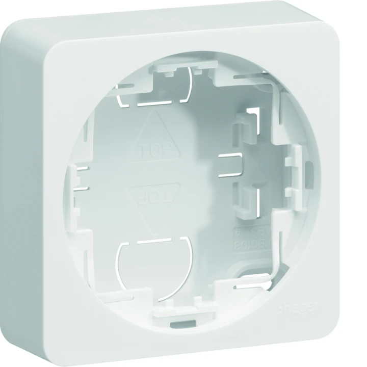 Boîte saillie simple pour mécanisme Ateha Associable Blanc