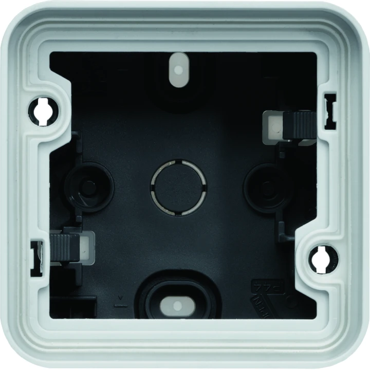 Boîte simple Cubyko étanche IP55 avec 2 embouts 1 entrée gris pose en saillie