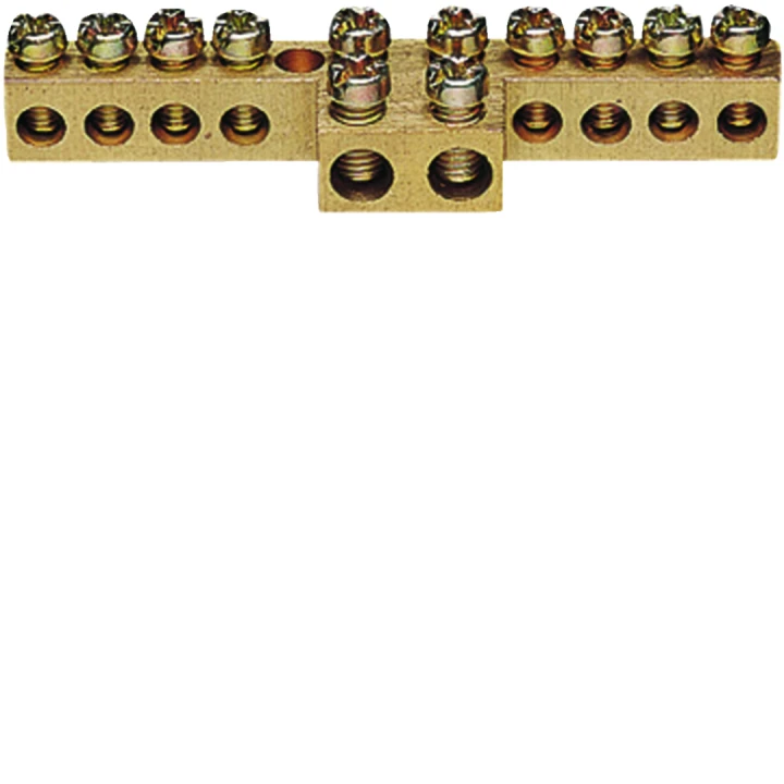 Borne en laiton, 8x10mm² - 2x16mm², sans base de montage