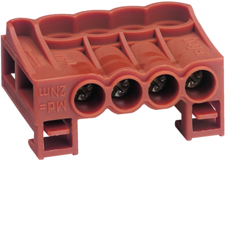 Bornier d'arrivée phase à cage 4x2,5mm²-16mm², 63A