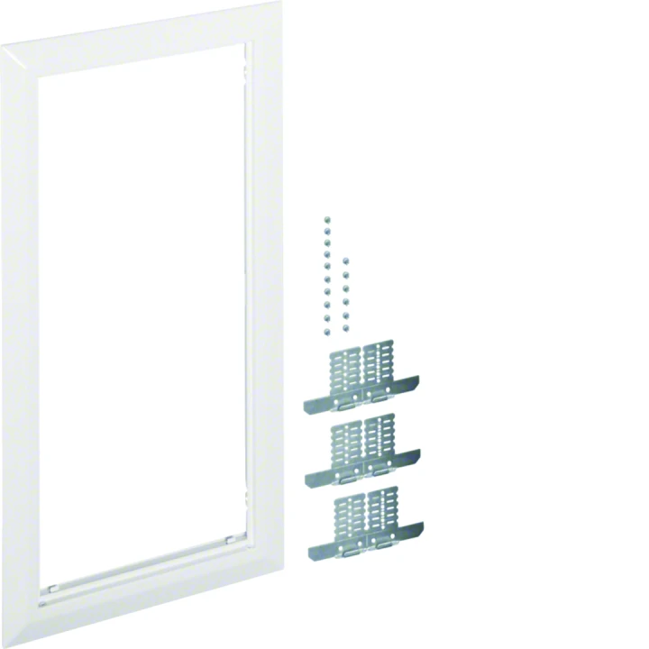 Cadre de finition univers RAL9010 Blanc pur pour armoire 1 travée H650xL300mm