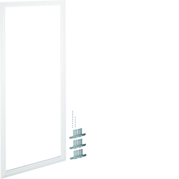 Cadre de finition univers RAL9010 Blanc pur pour armoire 2 travées H1400xL550mm